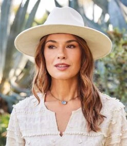 Faux Suede Fedora Hat -Karen Kane Store 06 27 23 KK9582 34decca0 28ff 4a65 a1d0 5ce32a508a40