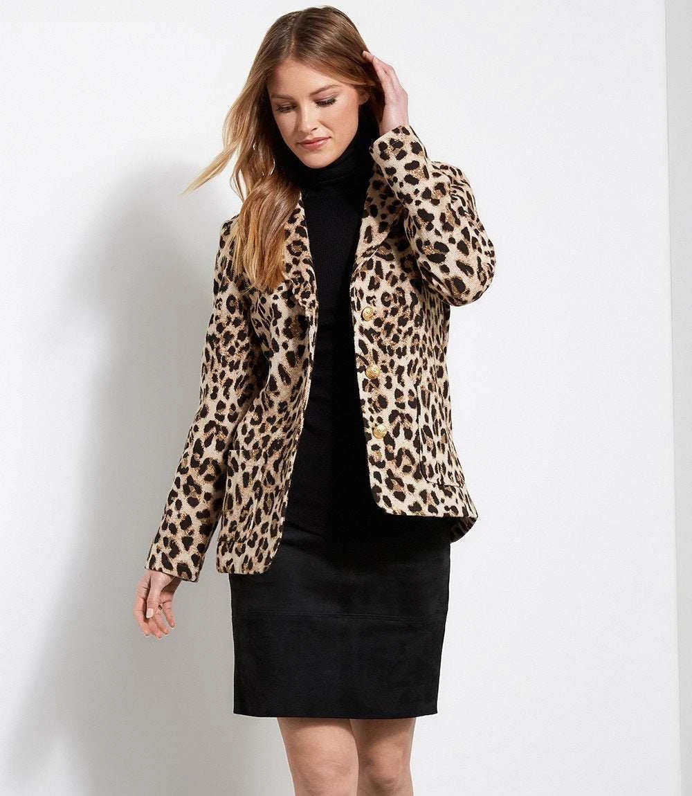 Animal Jacquard Blazer 4 Animal Jacquard Blazer - Image 4