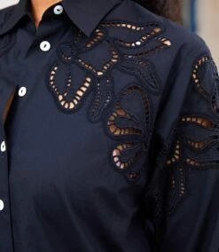Long Sleeve Cutout Embroidery Shirt 19 Long Sleeve Cutout Embroidery Shirt -Karen Kane Store 0BD76CAE C2E8 4191 99B6 ABA1C2C6FEF0