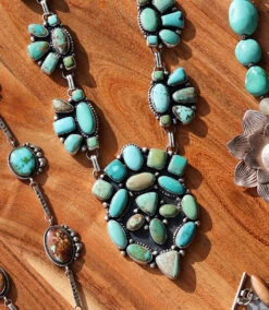 Calico Lake Turquoise Sterling Silver Necklace