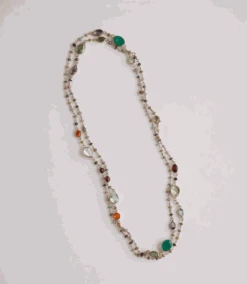 Multi Color Beaded Gemstone Necklace -Karen Kane Store 13E856A7 13B0 4221 A520 5CC2CDBB3734