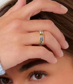 Crystal Inlay Ring 14 Crystal Inlay Ring -Karen Kane Store 18975DA3 6E5B 4FBE 9C68 6799616EF5D3