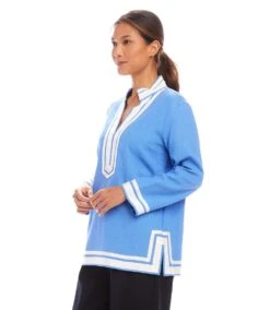 The St. Tropez Tunic -Karen Kane Store 1L00405 BLWW karenkane 2025 Spring 00 5
