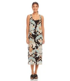 Sleeveless Side-Slit Tank Dress -Karen Kane Store 1L20300 PRT karenkane 2025 Spring 00 1