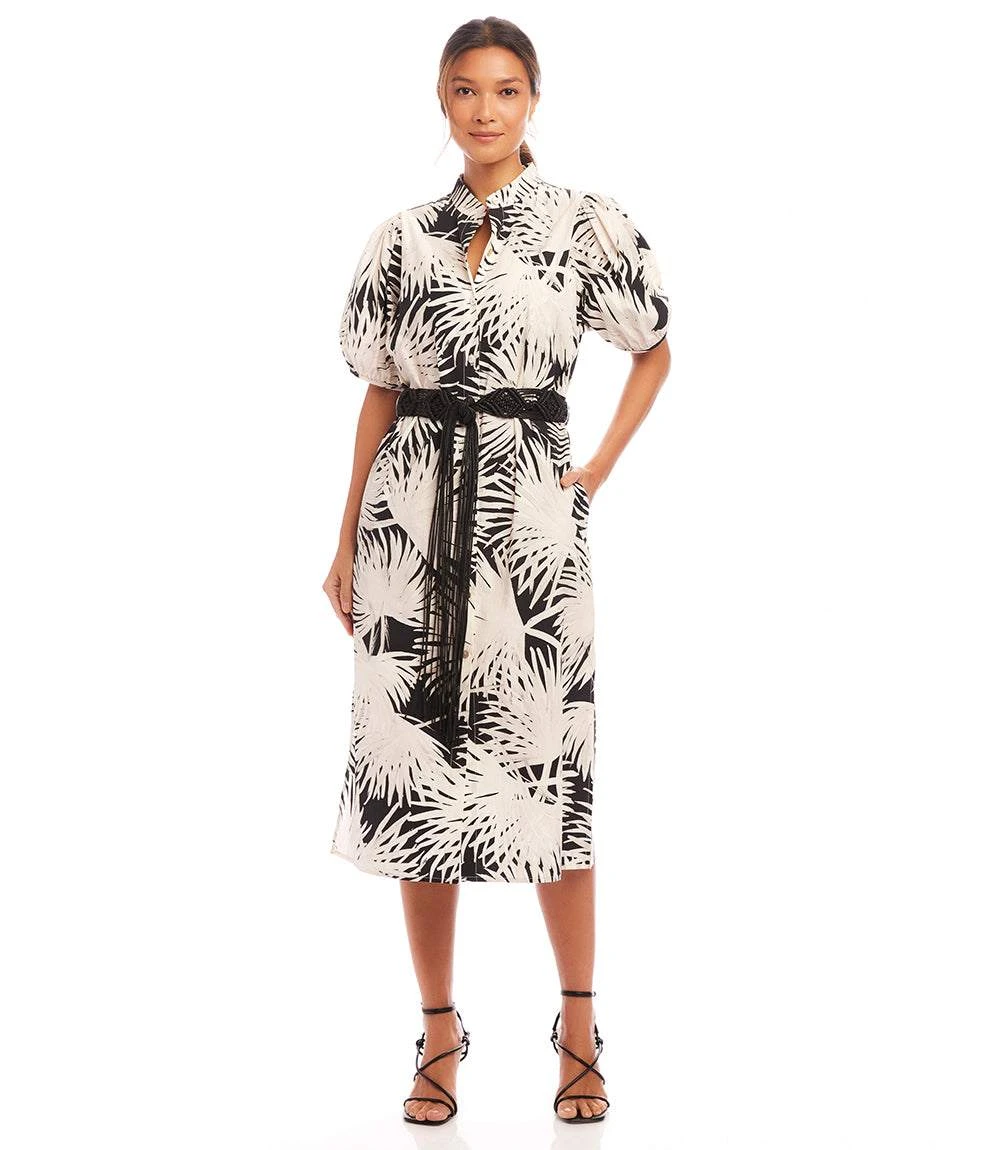 Puff Sleeve Midi Shirtdress 2 Puff Sleeve Midi Shirtdress - Image 2