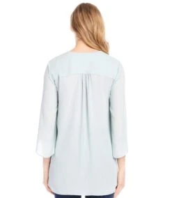 Petite Size Bracelet Sleeve Asymmetric Top -Karen Kane Store 1L25029P FIJI karenkane 2025 Spring 00 3