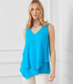 Layered Tank 9 Layered Tank -Karen Kane Store 1L55188 BLU 2180