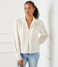 Long Sleeve Embroidered Blouse