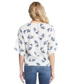 Tie-Front Top 9 Tie-Front Top -Karen Kane Store 1L92527 print 003 bdf433a4 759e 457c 9550 e2f8be64982d