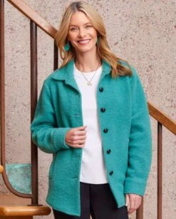 Petite Size Brushed Shirt Jacket