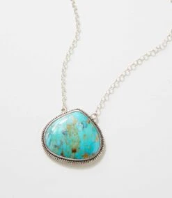 Corinth Blue Turquoise Pendant Necklace