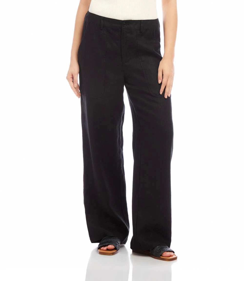 Linen Wide-Leg Trousers 1 Linen Wide-Leg Trousers