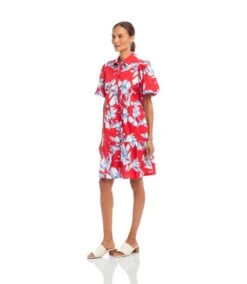 Puff Sleeve Tiered Shirtdress -Karen Kane Store 2L22400 PRT karenkane 2025 Summer 00 2