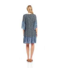 Contrast Ruffle Hem Dress 13 Contrast Ruffle Hem Dress -Karen Kane Store 2L28101 PRT karenkane 2025 Summer 00 5
