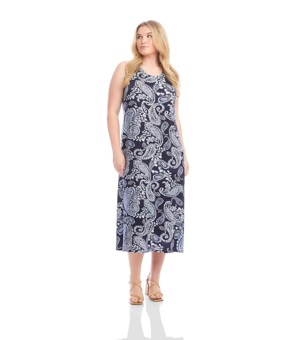 Plus Size Sleeveless Midi Dress 1 Plus Size Sleeveless Midi Dress