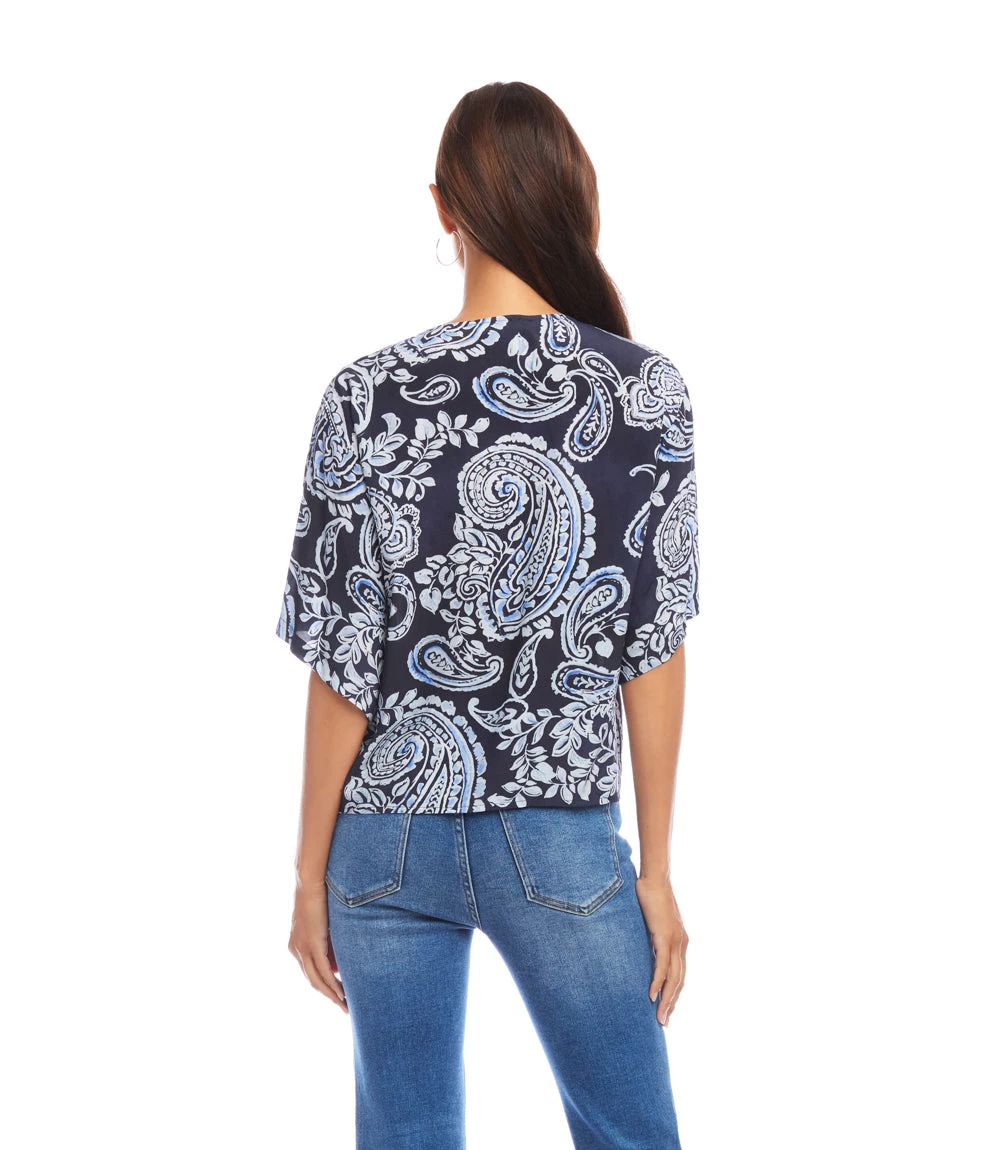 Flutter Sleeve Tie Front Top 5 Flutter Sleeve Tie Front Top - Image 5