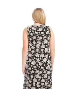 Plus Size Sleeveless V-Neck Midi Dress 8 Plus Size Sleeveless V-Neck Midi Dress -Karen Kane Store 2L31300W BLK KK 2025 Summer 00 3