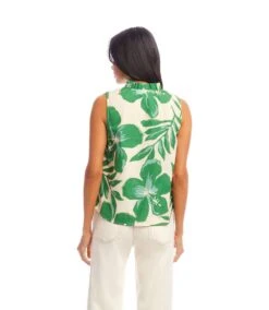Sleeveless Ruffle Trim Top -Karen Kane Store 2L32012 PRT KK 2025 Summer 00 4