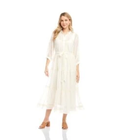 Embroidered Tiered Dress 26 Embroidered Tiered Dress -Karen Kane Store 2L39200 OWH KK 2025 Summer 00 3