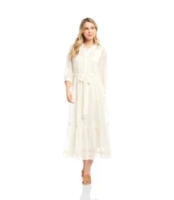 Embroidered Tiered Dress 27 Embroidered Tiered Dress -Karen Kane Store 2L39200 OWH KK 2025 Summer 00 4