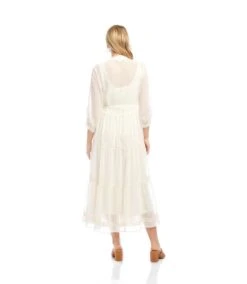 Embroidered Tiered Dress 29 Embroidered Tiered Dress -Karen Kane Store 2L39200 OWH KK 2025 Summer 00 6