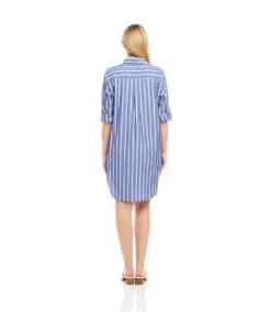 Roll Tab Stripe Shirtdress -Karen Kane Store 2L70115 STP karenkane 2025 Summer 00 5