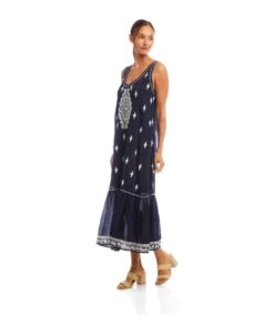 Embroidered Sleeveless Midi Dress 12 Embroidered Sleeveless Midi Dress -Karen Kane Store 2L70276 NCR KK 2025 Summer 00 6