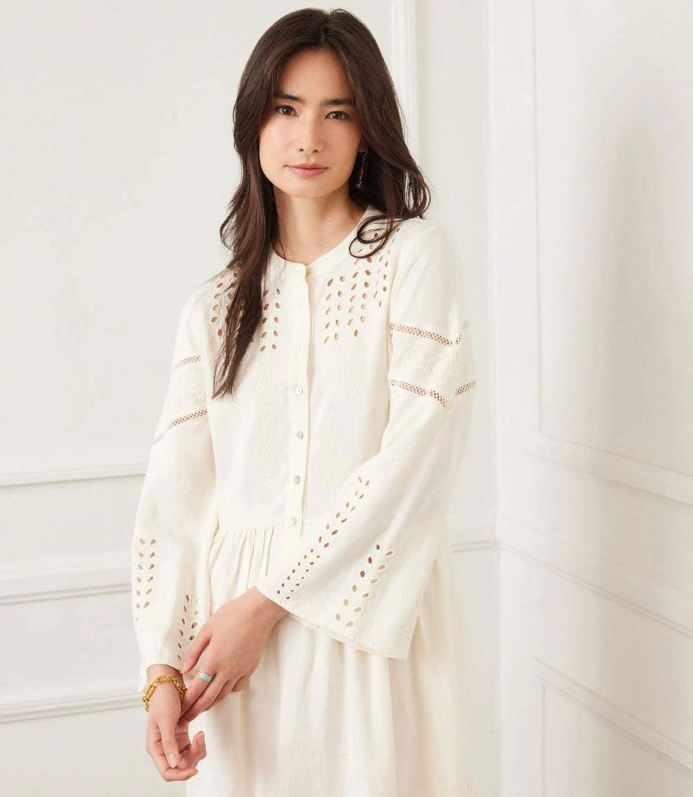 Flare Sleeve Embroidered Tiered Dress 1 Flare Sleeve Embroidered Tiered Dress