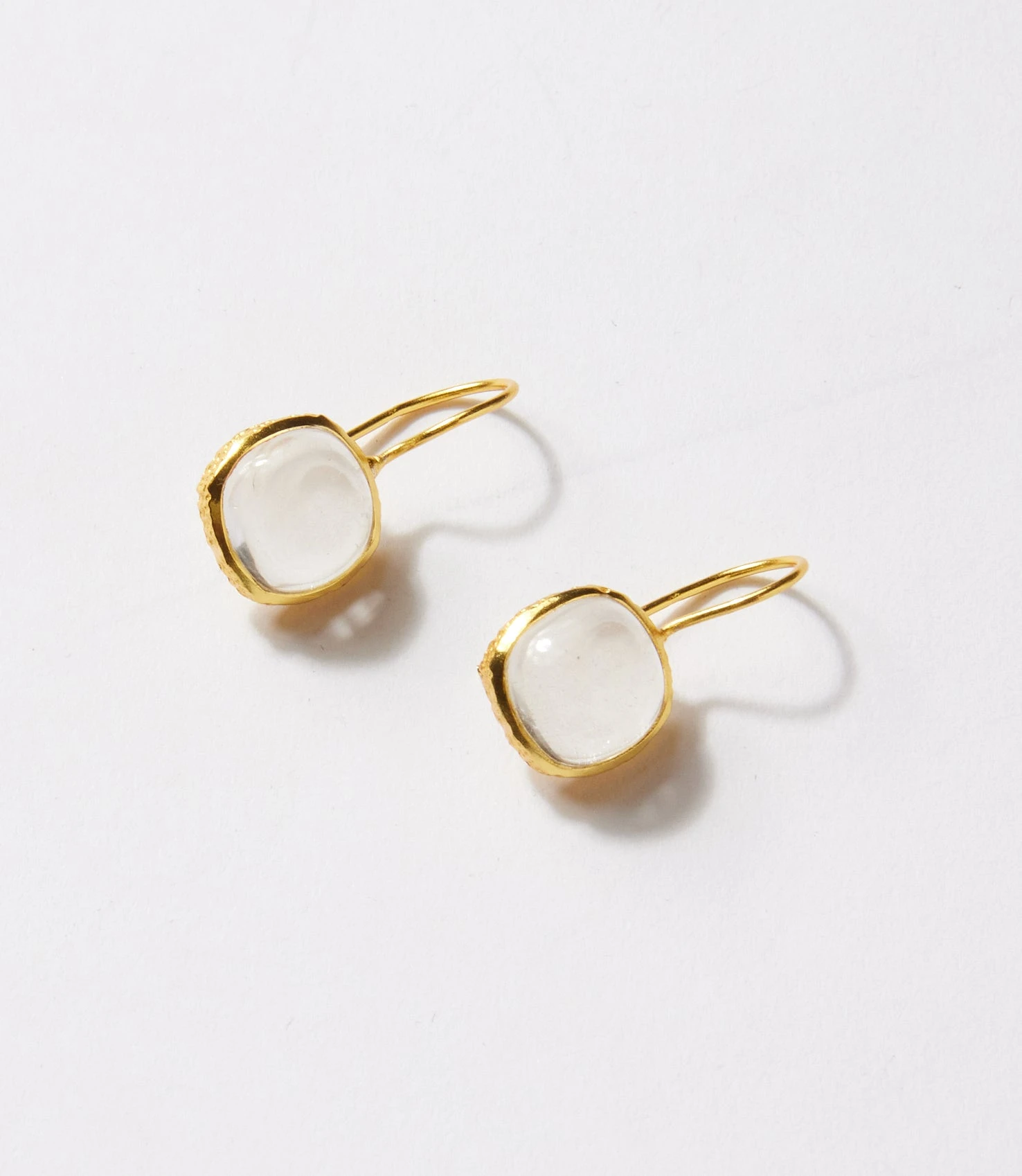 Gemstone Bezel Drop Earrings 2 Gemstone Bezel Drop Earrings - Image 2