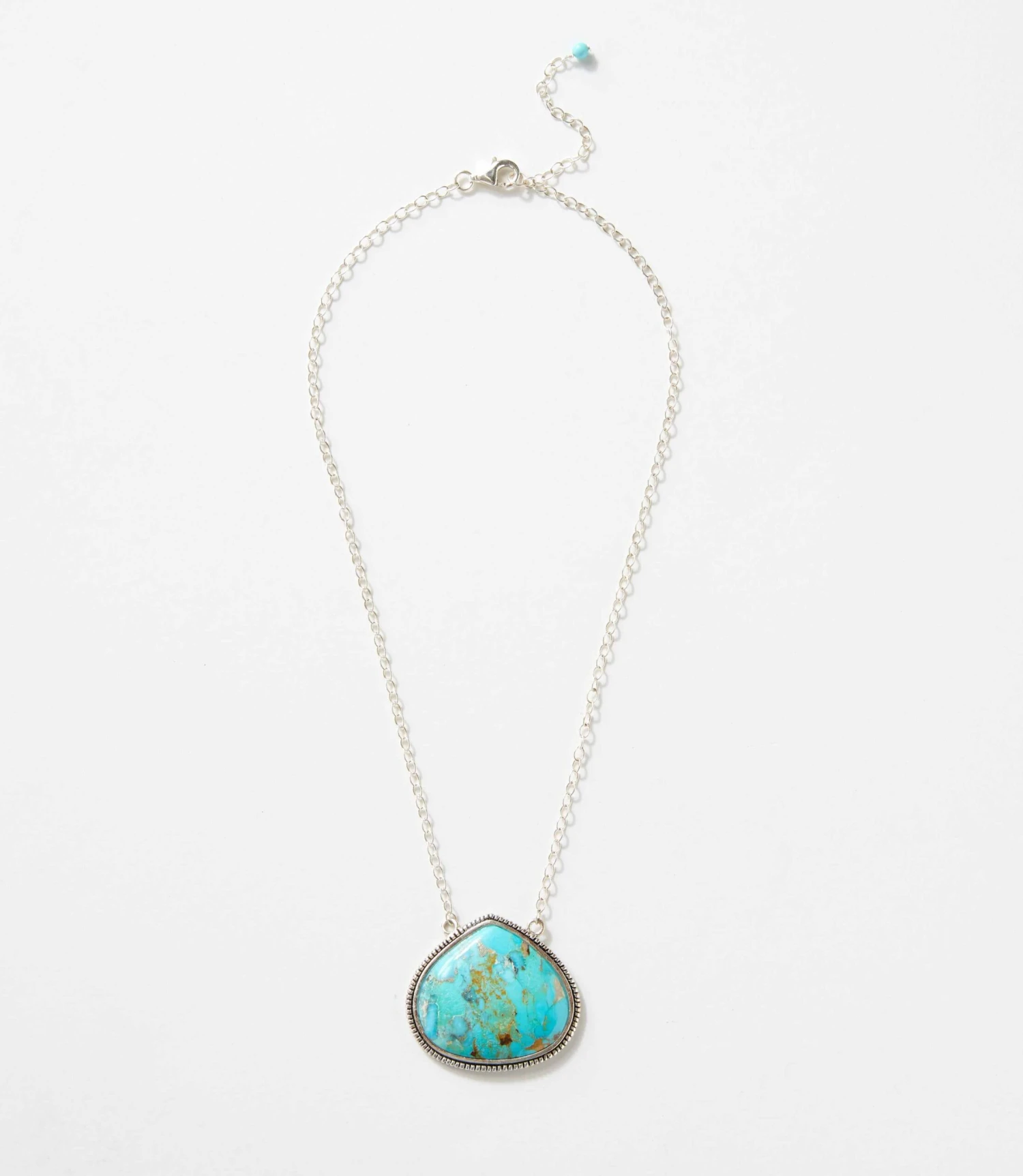 Corinth Blue Turquoise Pendant Necklace 2 Corinth Blue Turquoise Pendant Necklace - Image 2