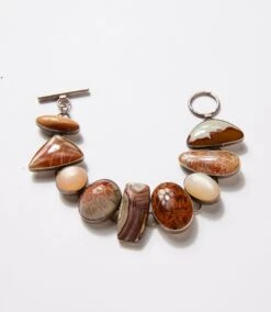 Mosaic Natural Stone Link Bracelet -Karen Kane Store 3E71B983 0501 43D9 83E6 B3309B9D6DDA
