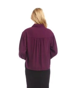 Long Sleeve Dropped Shoulder Blouse -Karen Kane Store 3L25017 EGP karenkane 2025 fall 00 5