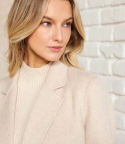 Brushed Double-Breasted Coat 15 Brushed Double-Breasted Coat -Karen Kane Store 3L33800 OAT karenkane 2025 Winter 00 8