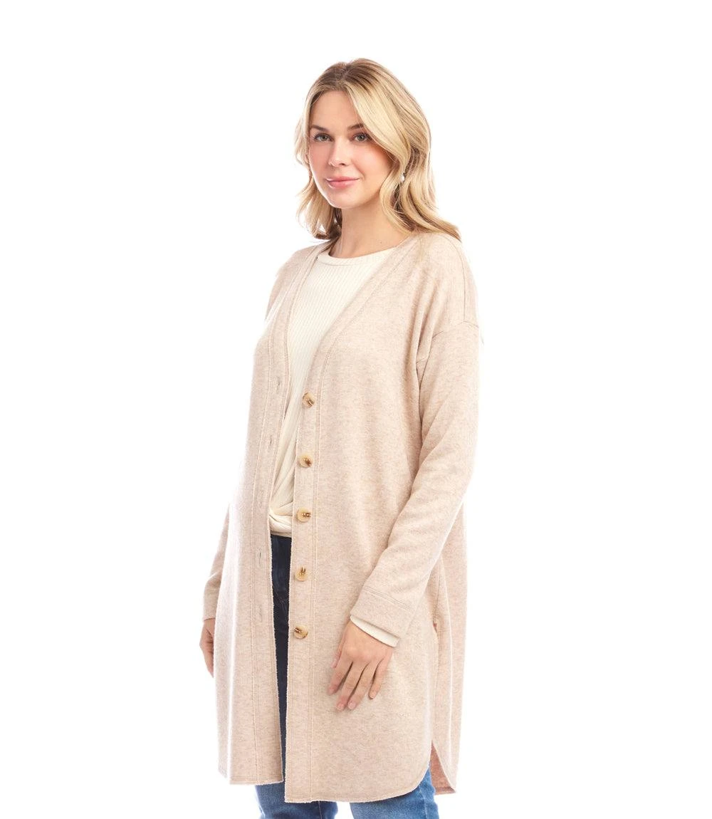 Long Sleeve Shirttail Cardigan 5 Long Sleeve Shirttail Cardigan - Image 5