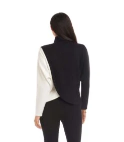 Long Sleeve Crossover Colorblock Top 8 Long Sleeve Crossover Colorblock Top -Karen Kane Store 3L57513 BKIV karenkane 2025 fall 00 3