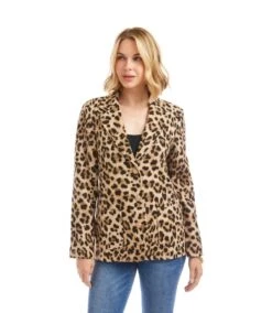 Animal Jacquard Blazer 16 Animal Jacquard Blazer -Karen Kane Store 3L71400 LEO karenkane 2025 fall 00 2