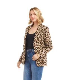 Animal Jacquard Blazer 15 Animal Jacquard Blazer -Karen Kane Store 3L71400 LEO karenkane 2025 fall 00 3
