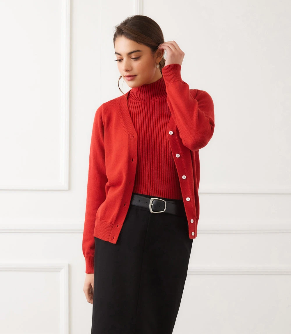 V-Neck Cardigan Sweater 8 V-Neck Cardigan Sweater - Image 8