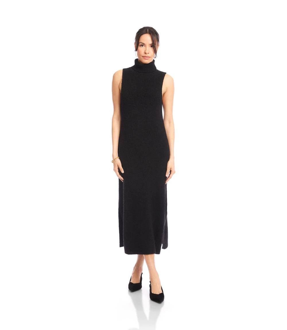 Sleeveless Turtleneck Sweater Dress 4 Sleeveless Turtleneck Sweater Dress - Image 4