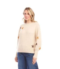 Embroidered Flower Sweater 14 Embroidered Flower Sweater -Karen Kane Store 3L89981 ECR karenkane 2025 Fall 00 6