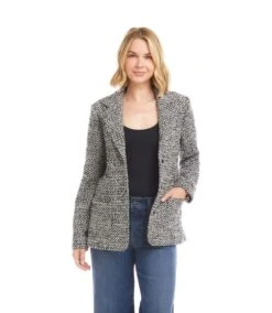 Tweed Blazer 10 Tweed Blazer -Karen Kane Store 3L90103 BOW karenkane 2025 fall 00 1