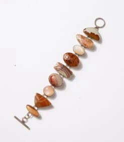 Mosaic Natural Stone Link Bracelet -Karen Kane Store 473D2089 3B1B 4846 BA87 9873200E0EAF