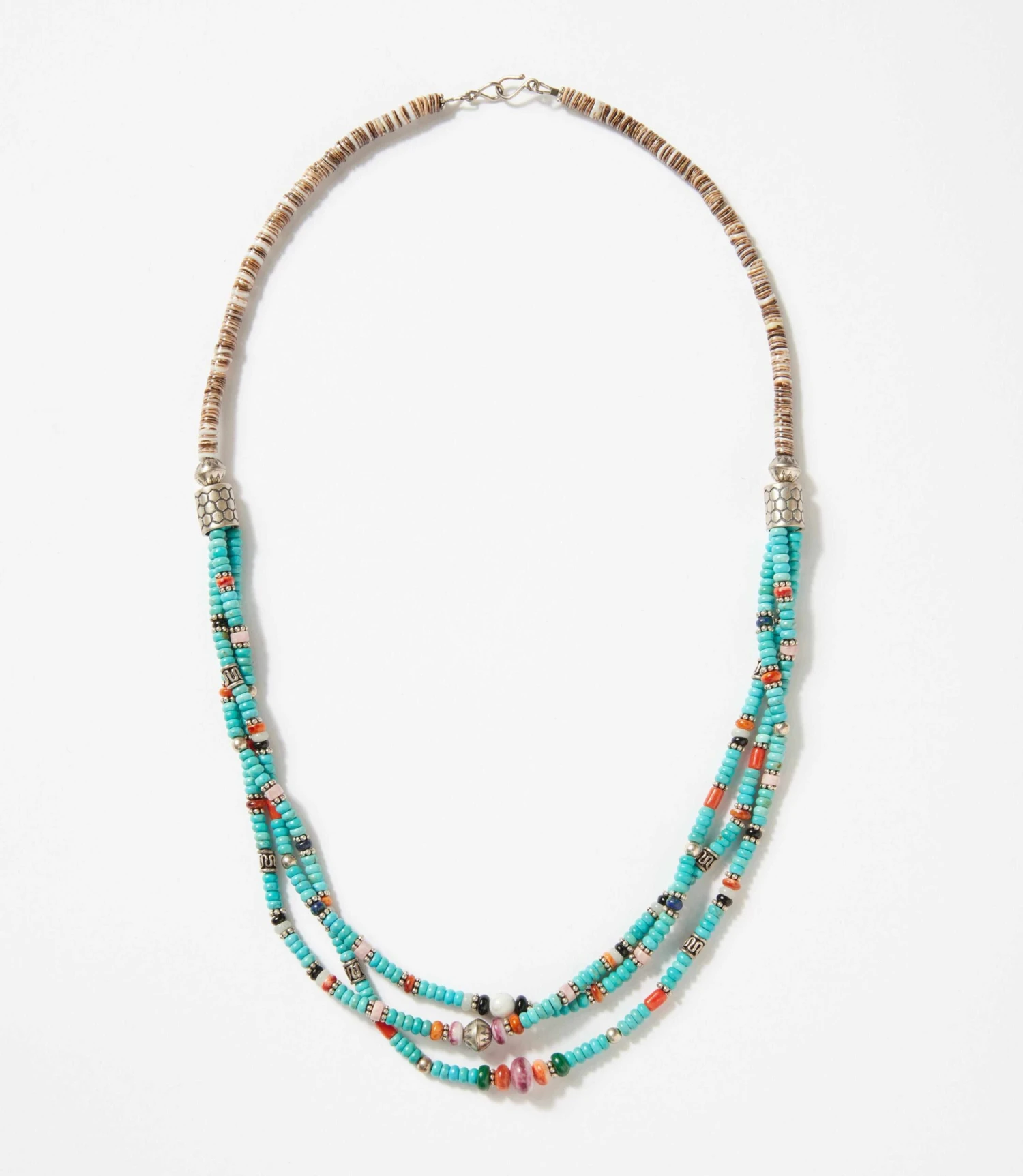 Beaded Turquoise And Heishi Shell Necklace 2 Beaded Turquoise And Heishi Shell Necklace - Image 2