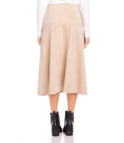 Faux Suede Midi Skirt 8 Faux Suede Midi Skirt -Karen Kane Store 4L47209 ALM karenkane 2024 winter 00 3