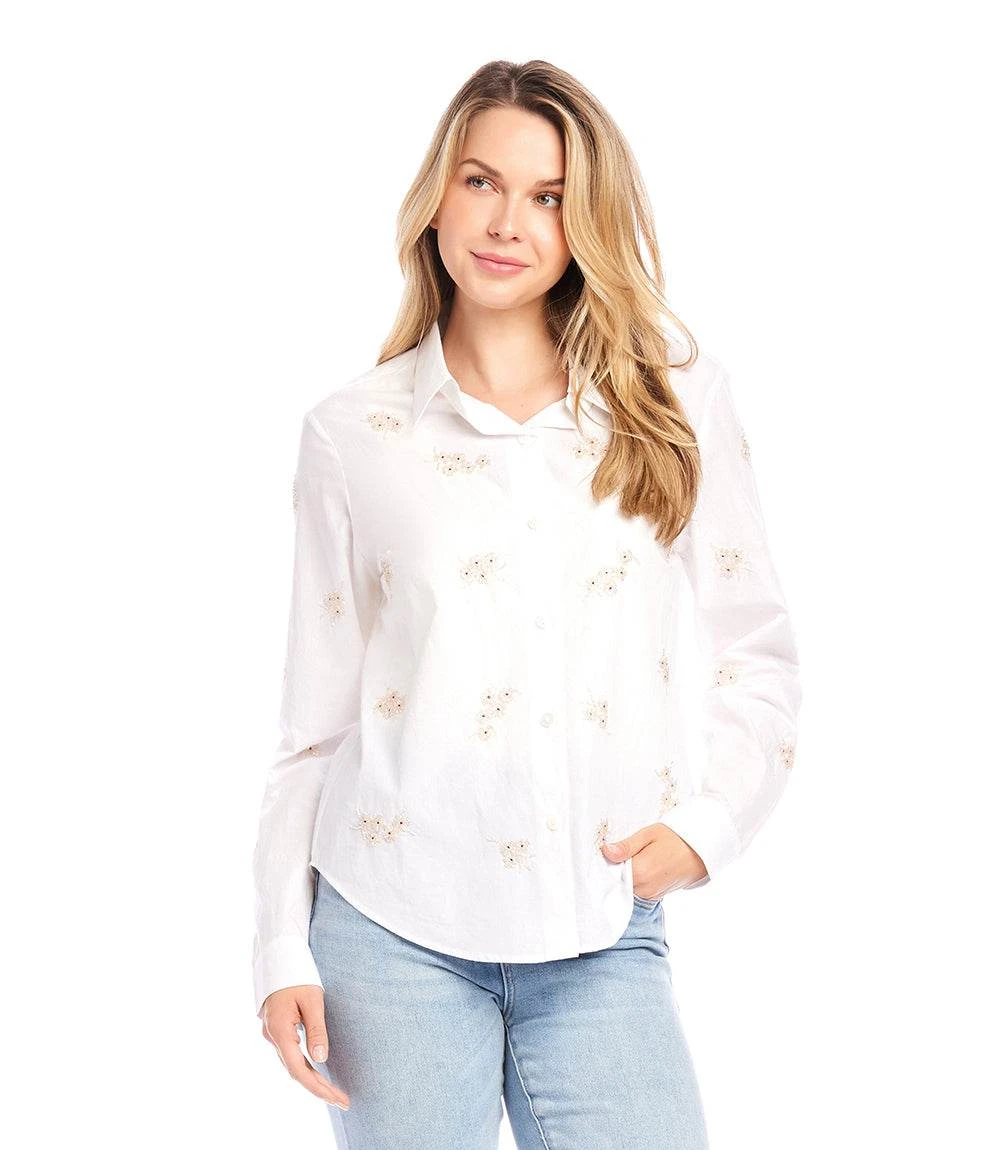 Embellished Button Up Shirt 2 Embellished Button Up Shirt - Image 2