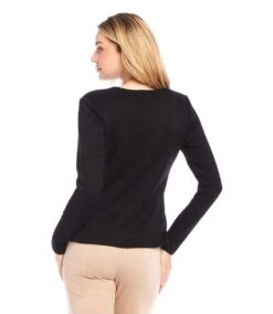 Side Pick-Up Top -Karen Kane Store 4L57500 BLK karenkane 2024 winter 00 3