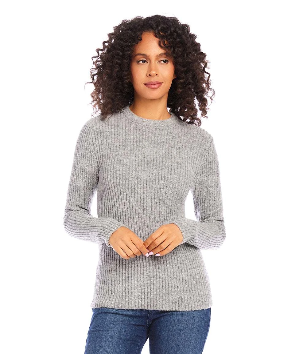 Wide Ribbed Crewneck Sweater 2 Wide Ribbed Crewneck Sweater - Image 2