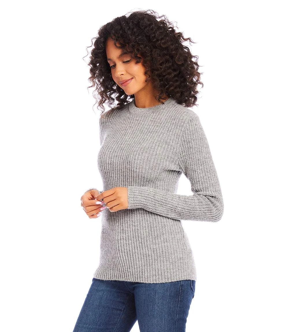 Wide Ribbed Crewneck Sweater 3 Wide Ribbed Crewneck Sweater - Image 3