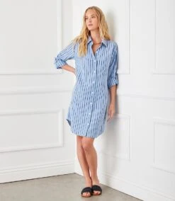Stripe Shirtdress -Karen Kane Store 571EFB75 EB56 448F BF3B 4645D6F91061
