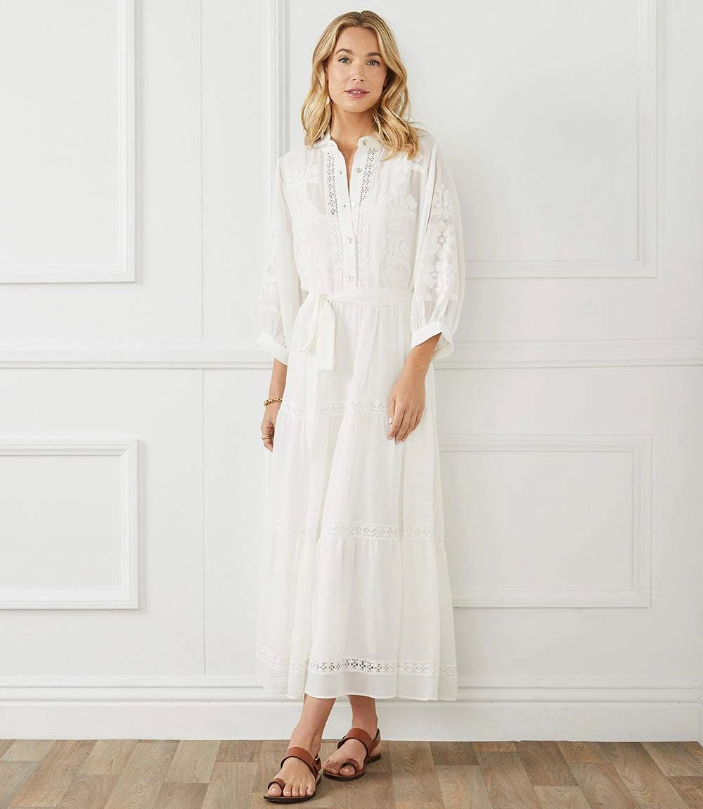 Embroidered Tiered Dress 5 Embroidered Tiered Dress - Image 5